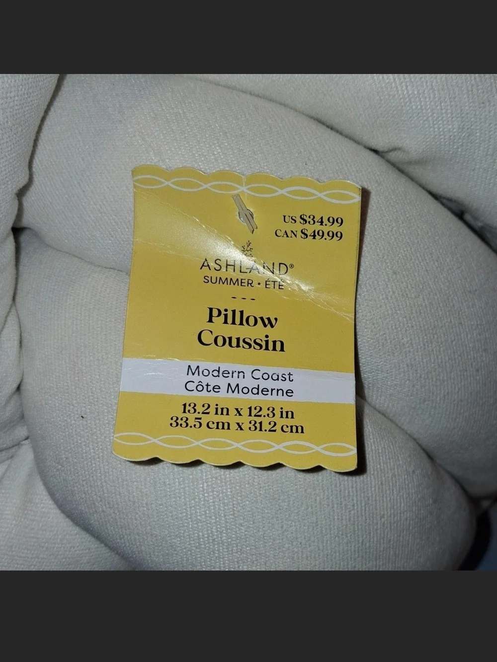 Ashland Knot Throw Pillow - Cream White
